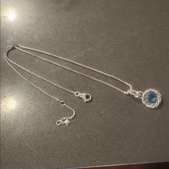 David Yarman, blue topaz reversible pendant - Picture 5 of 7